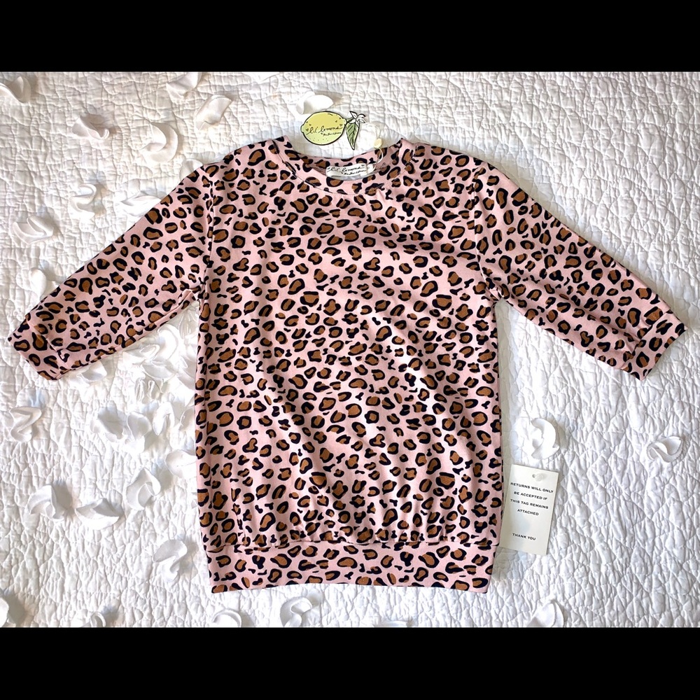 Lil’ Lemons Pink Leopard Print Dress